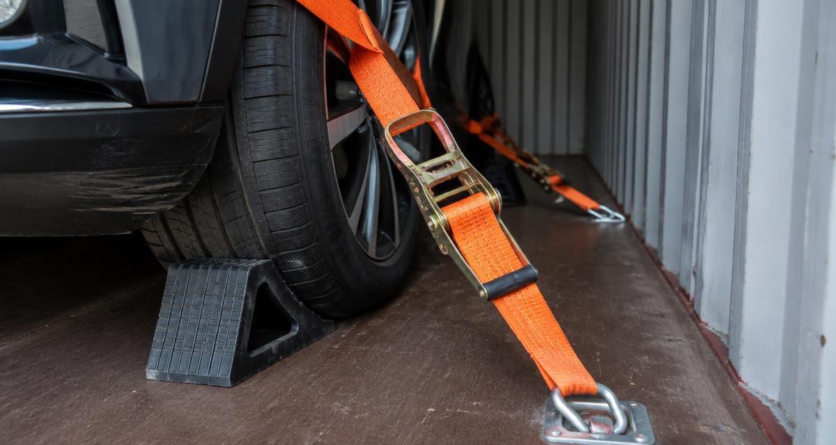 How to Secure a Car in a Shipping Container (Professional Method)